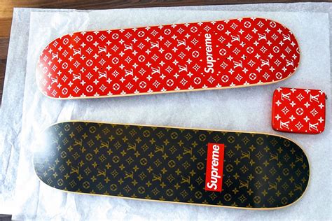 supreme x louis vuitton skate deck|louis vuitton sweatpants.